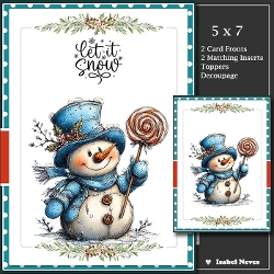Set Of 2 ~ Snowy Christmas 4