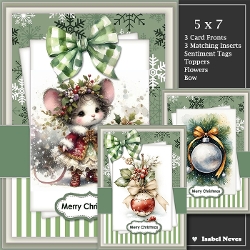 5x7 ~ Set Of 3 Christmas Wishes 7
