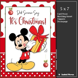 cup1455754_2073 - 5x7 ~ Its Christmas _Micky Mouse