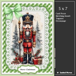 5x7 ~ Cute Christmas Nutcracker
