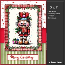 5x7 ~ Holly Nutcracker