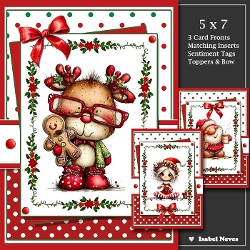 Set Of 3 ~ Whimsical Christmas