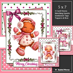 cup1461022_2073 - Set Of 3 ~ Pink Christmas Wishes