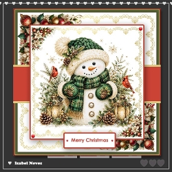 cup1464222_2073 - 6x6 ~ Christmas Snowman