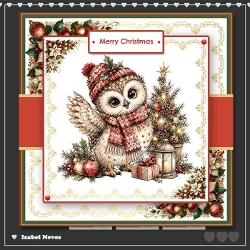 cup1464224_2073 - 6x6 ~ Christmas Owl