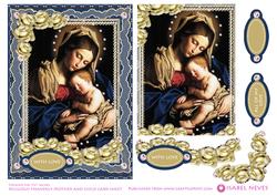 Heavenly Mother and Child Card Front