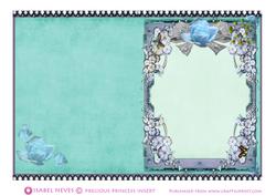 Precious Flower Princes Blank Insert 3