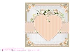 Love is All Around Card Insert