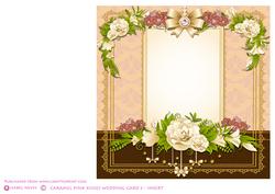 Pink Caramel Kisses Card Insert