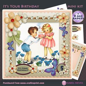 It's Your Birthday Decoupage Mini Kit