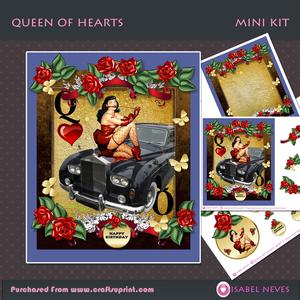Queen of Hearts Decoupage Mini Kit