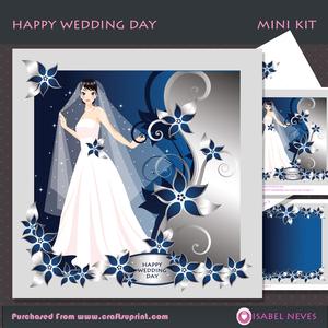 Happy Wedding Day Decoupage Mini Kit