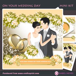 On Your Wedding Day Decoupage Mini Kit
