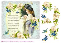 Precious Little Child Christening Card Front