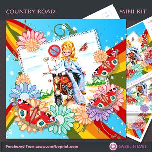 Country Road Decoupage Mini Kit