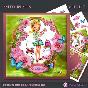 Pretty in Pink Decoupage Mini Kit