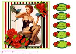 Charmed Two Decoupage Card Front