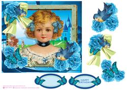 Magical Moments Decoupage Card Front