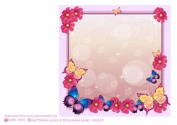 Butterfly Kisses 2 Card Insert