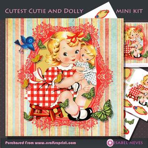 Cutest Cutie and Dolly Decoupage Mini Kit