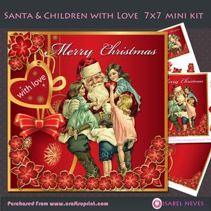 Santa & Children with Love Mini Kit