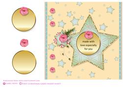 Stars and Roses Card Insert