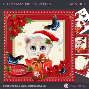 Christmas Pretty Kitten