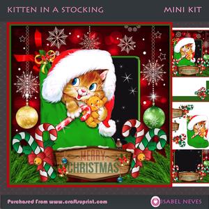 Kitten in a Stocking Mini Kit