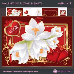 Valentine Flower Hearts