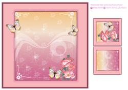 Pretty Poppies & Butterfly Insert