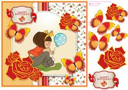 Balloon Birthday Girl