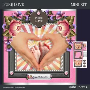 Pure Love New Baby / Mothers Day Card