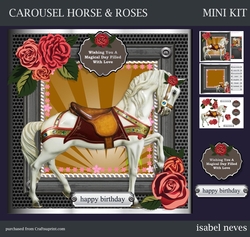 Carousel Horse and Roses