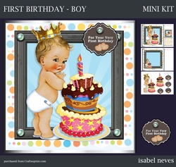 First Birthday - Boy