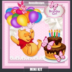 Winnie The Pooh And Piglet Birthday Girl