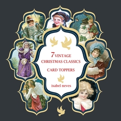 7 Vintage Christmas Classics Card Toppers