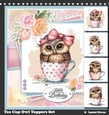 Tea Cup Owl Toppers Set