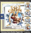 Christmas Santa Baubles Toppers Set