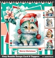 Winter Kitten Card & Toppers Set