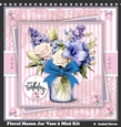 Floral Mason Jar Vase 2