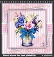 Floral Mason Jar Vase 3