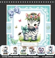 Lovely Little Animals (Zebra) Card Toppers Set