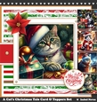A Cats Christmas Tale Card & Toppers Set