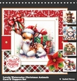Lovely Watercolor Christmas Animals Card & Toppers Set