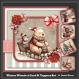 Winter Winnie 2 Card & Toppers Set