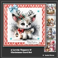 5 Lovely Christmas Toppers & Card Set