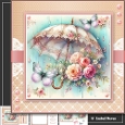 Umbrella, Flowers And Butterflies 6