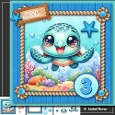 Little Turtle Under The Sea Birthday 1 to 6