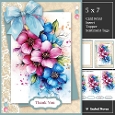 Pink And Blue Flowers For You 3