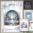  Set of 3 ~ Christmas Lantern Window Scene Mini Kit